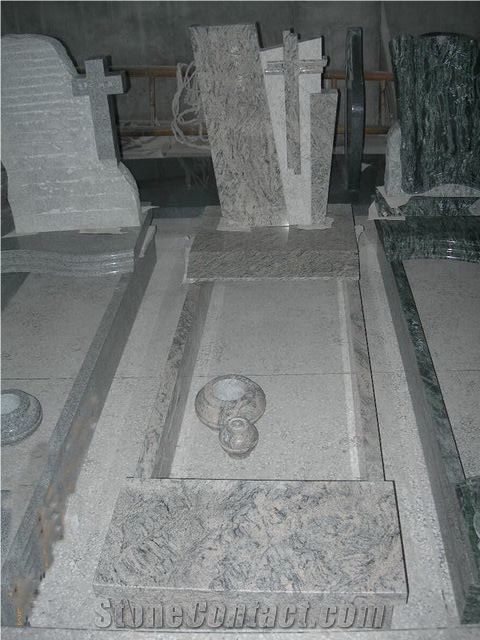 Italy Style Tombstone , Monument European Granite Headstones