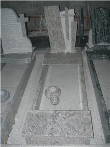 Italy Style Tombstone , Monument European Granite Headstones