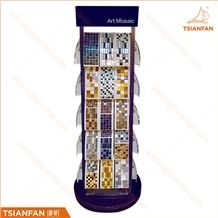 Custom Metal Display Rack Mosaic Sample Board Display Stand