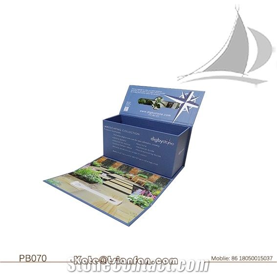 Handhold Cardboard Tile Swatch Card Display Box-Pb070