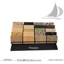 High Capacity Quartz Stone Sample Tabletop Display Stand-Srt341