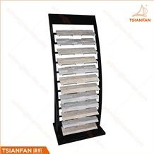 Simple Firm Metal Showing Stand for Stone Tile Custom Display Rack