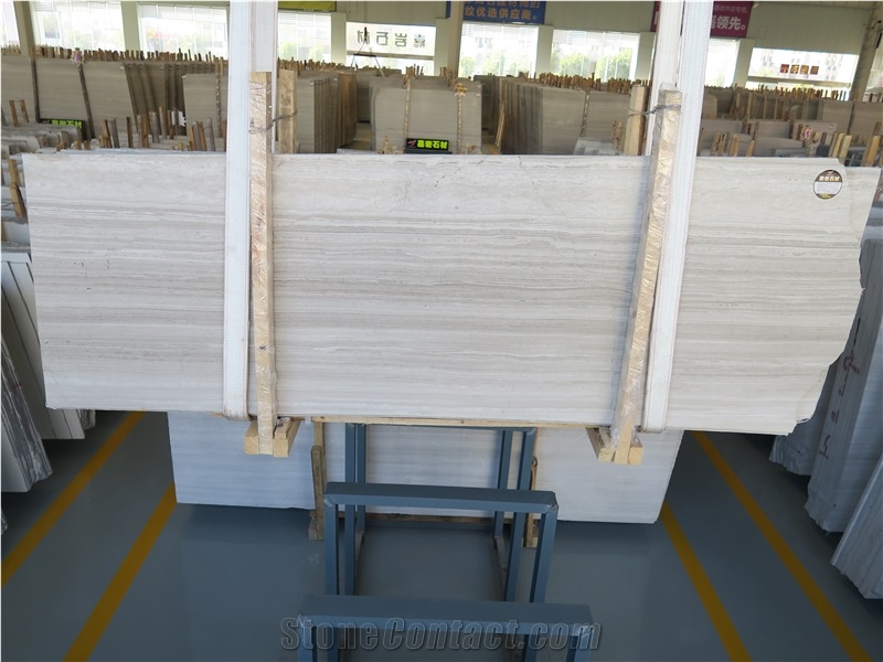 Wood Marble Quarry Owner White Wood Slab 1.8cm China Serpeggiant