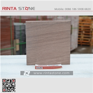 China Peachwood Sandstone Natural Brown Stone Slabs Tiles