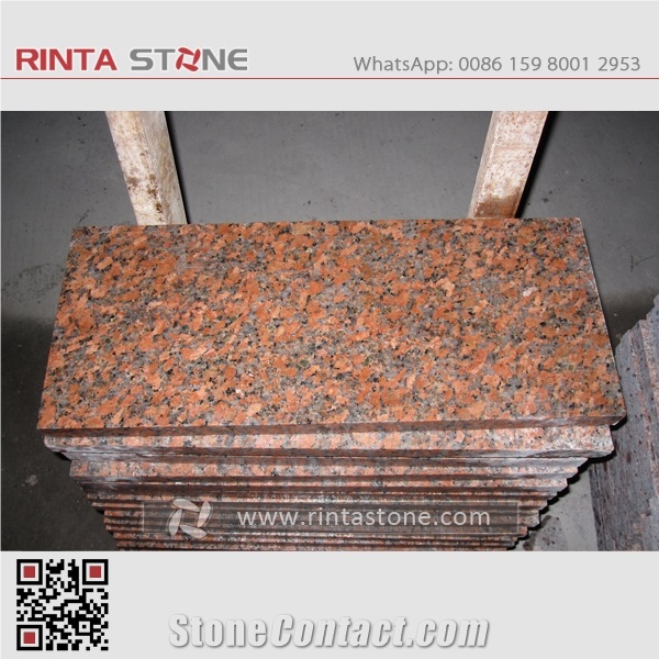 G562 Maple Red Granite Curbstone Guangxi Leaf Stone Pavers Tile Paving