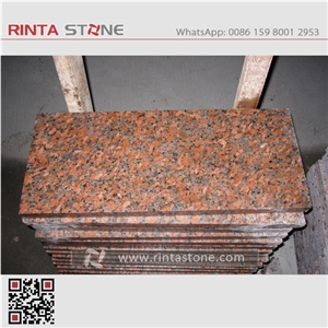 G562 Maple Red Granite Curbstone Guangxi Leaf Stone Pavers Tile Paving