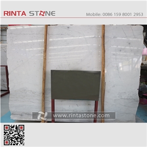 Guang Xi White Marble China Natural Cheap Bianco Carrara Kwong Sai White Stone Slabs Wall Floor Thin Tiles Pattern