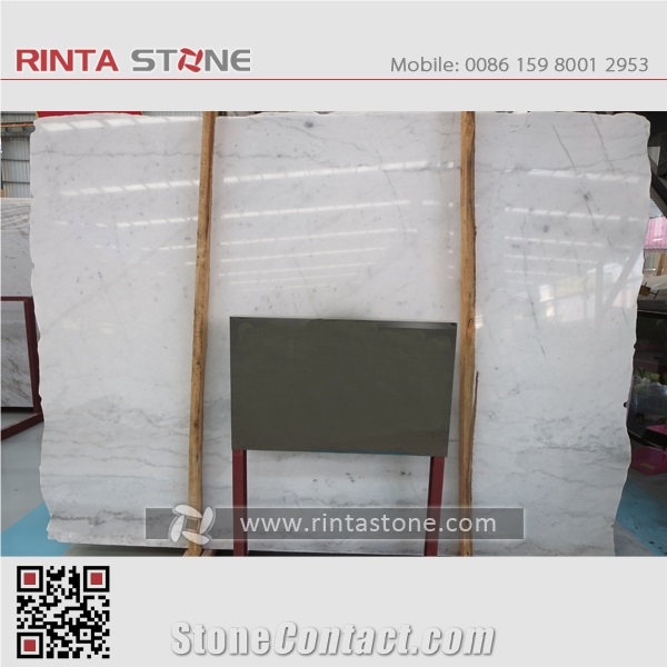 Guangxi White Marble China Bianco Carrara Kwong Sal White Stone Big Slab Tile Pattern Skirting