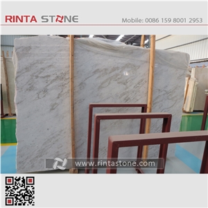 Guangxi White Marble China Bianco Carrara Kwong Sal White Stone Big Slabs Tiles Pattern Skirting