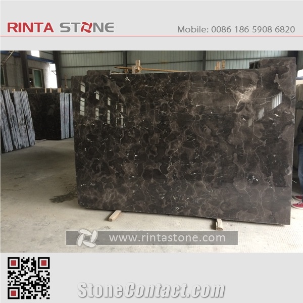 Hubei Dark Emperador Gold marble cheap china brown marron stone big slabs skirtings patterns tiles