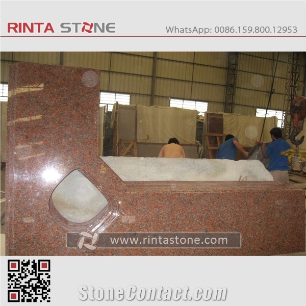 Maple Red Granite G562 Countertop Solid Surface Kitchen Island Tops