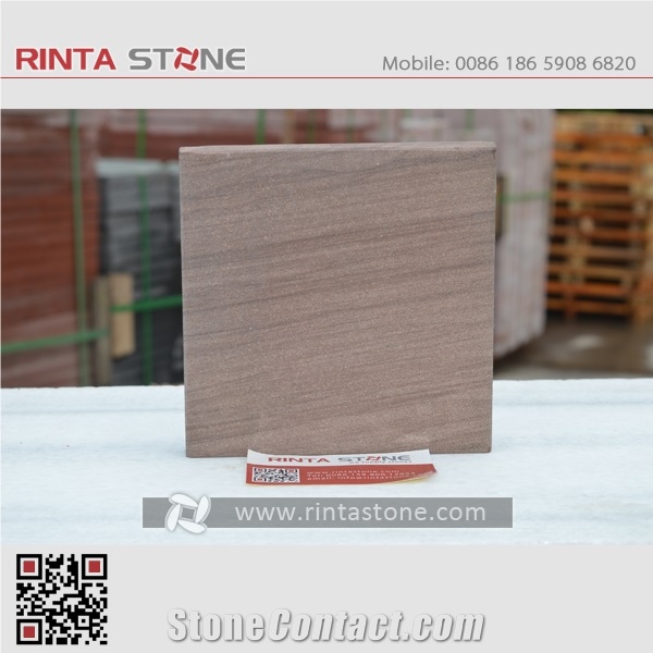 Vietnam Brown Sandstone China Natural Peachwood Stone Tile Pattern