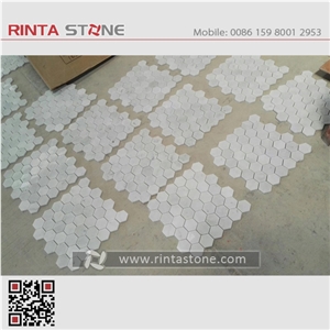 Volakas Jazz White Marble Natural Nature Stone Mosaic Tiles