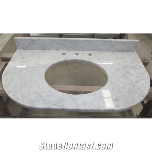 Carrara White Marble Products Vanity Marble Countertop