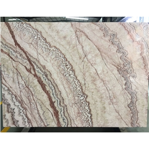YUANDA Translucent Pink Rainbow Backlit Onyx Slabs