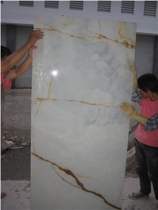 Translucent White Onyx Panel