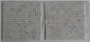 China Calacutta Gold White Marble Mosaic Tiles