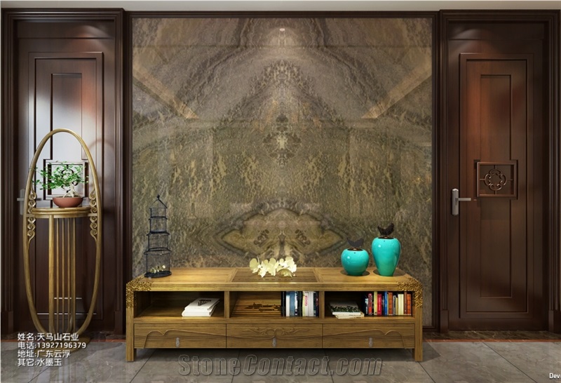 Beautiful Grigio Nuvolato Onyx;Natural Stone;Decorate Wall;