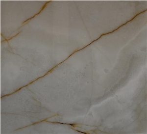 China Luxury Backlit White Onyx with Yellow Line Floor Wall Covering