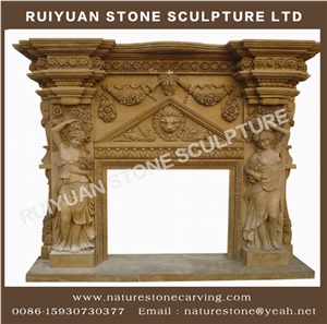Fireplace Mantel Sculpture Fireplace Limestone Mantel
