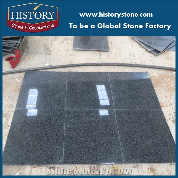 1.5cm-3cm Thickness Black Granite Slabs,Cut-To-Size