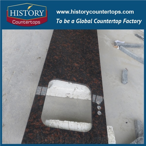 Whosale Cheap Price Tan Brown Granite Polished Countertop