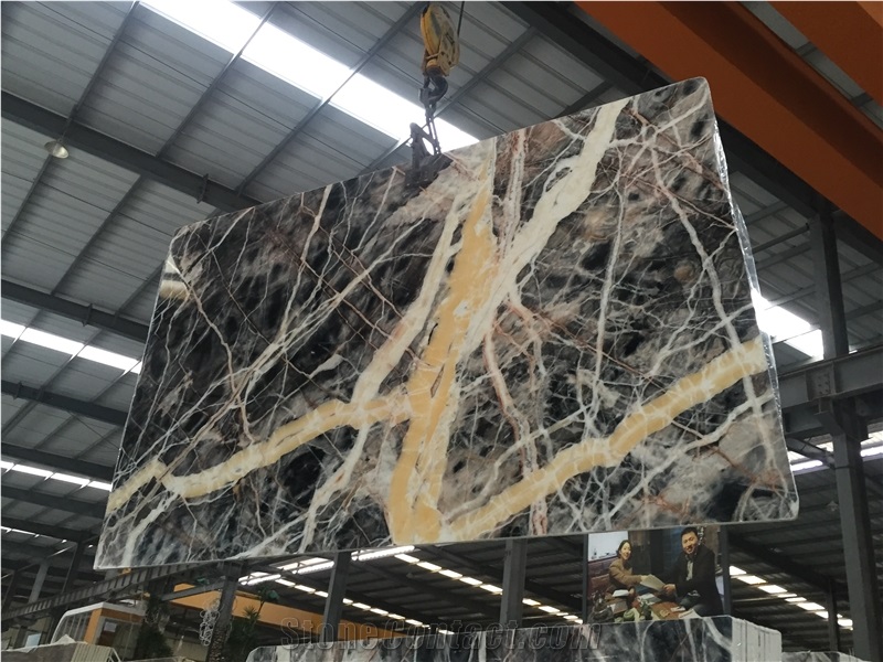 Black Jungle / China High Quality Multicolor Marble Tiles & Slabs