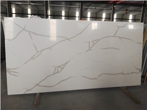 Calacatta White 5130-Slabs Quartz Stone Flooring&Walling