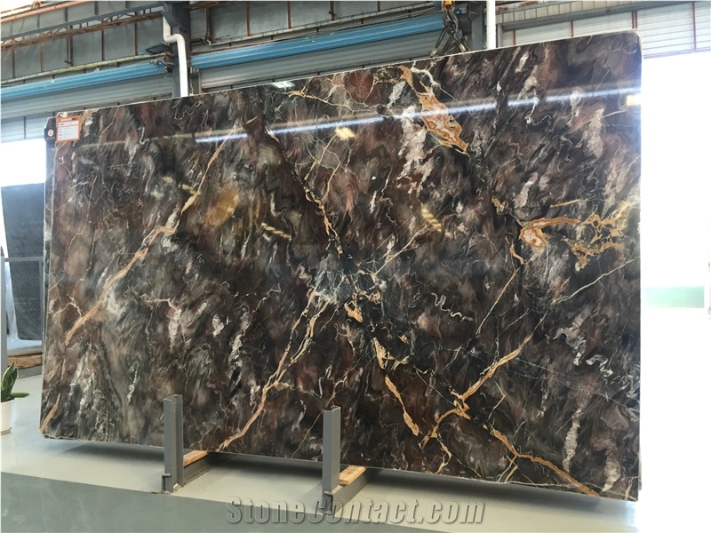 Chinese Louis Red Marble Polished Tiles&Slabs for Countertop