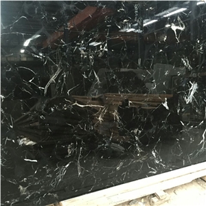 Ice Black / China High Quality Black Marble Tiles & Slabs