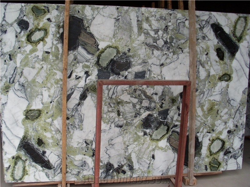 Ice Green / China High Quality Green Marble Tiles & Slabs