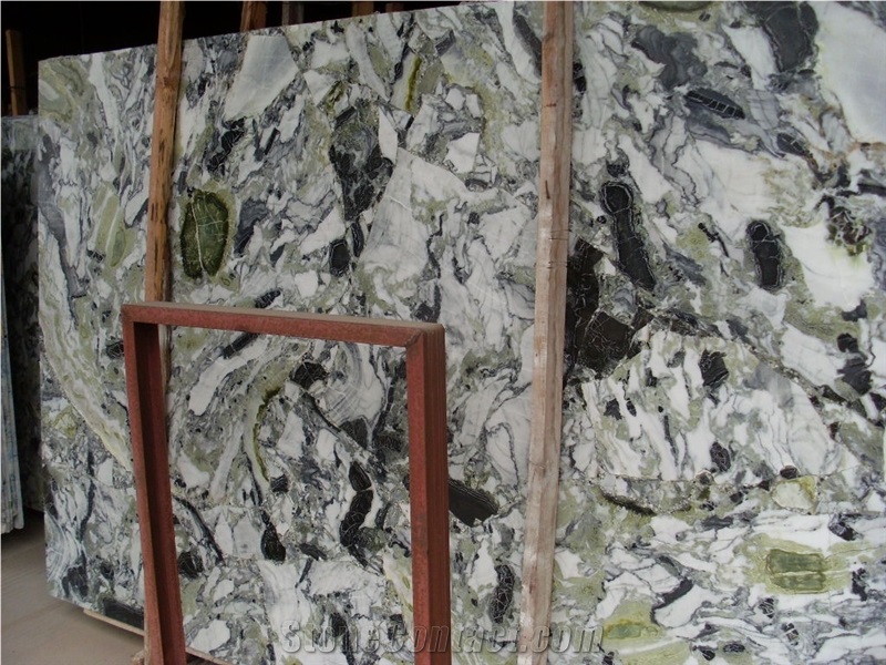 Ice Green Marble Polished Tiles&Slabs