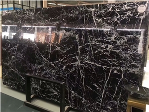 Italy Nero Black Marble Polished Tiles&Slabs for Countertop