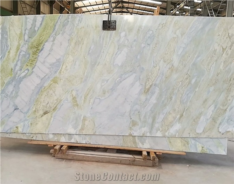 Jade White/Green Wood Grain/China Verde Larissa Marble Slabs&Tiles