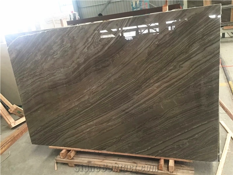 Kylin Wooden / China High Quality Brown Marble Tiles & Slabs