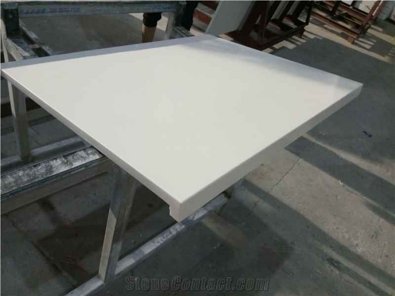 Light White Quartz Countertop / High Quality Kitchen Tops