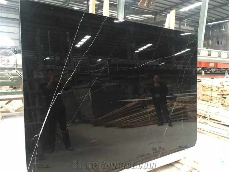 Nero Marquina/ China High Quality Black Marble Tiles & Slabs