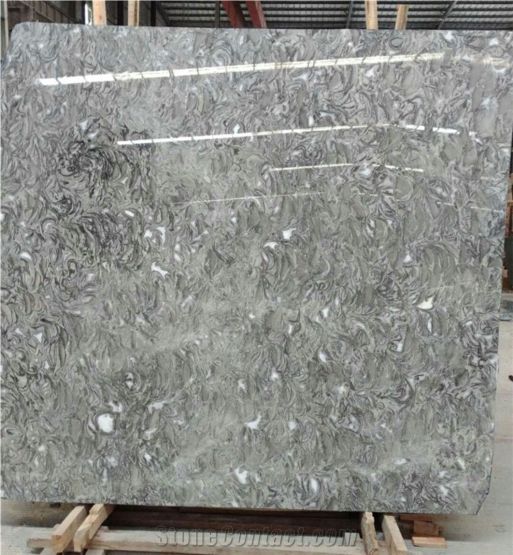 Overlord Flower / China High Quality Grey Marble Tiles & Slabs