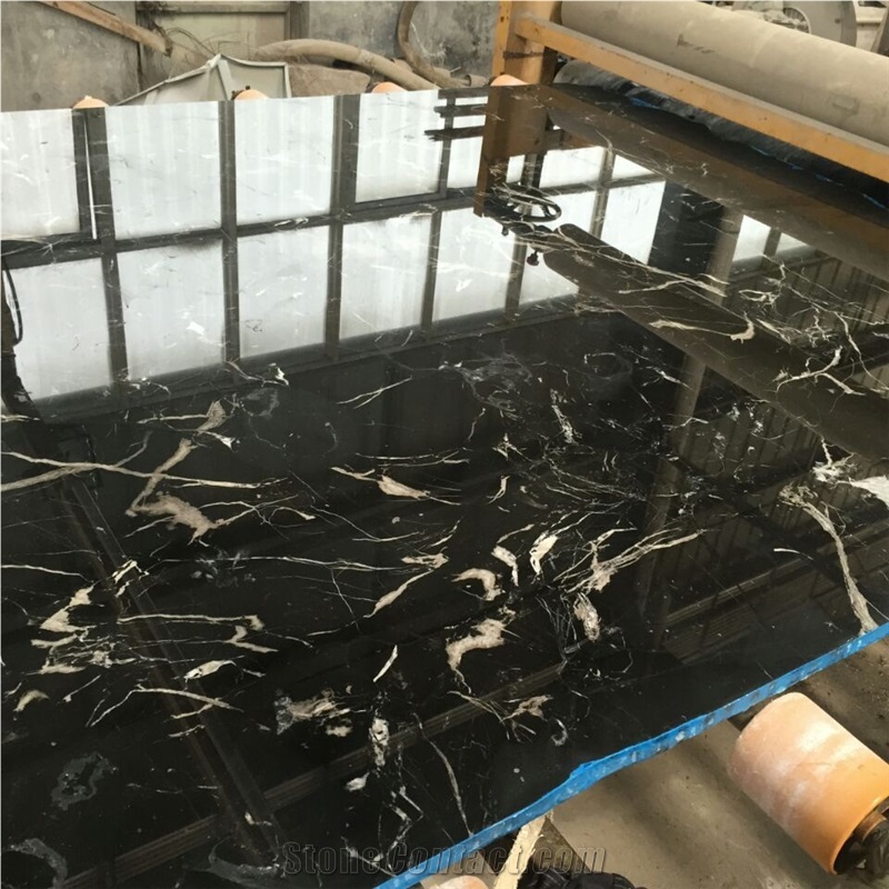 Polished Ice Black/Marble Slabs&Tiles/Marble Floor Covering