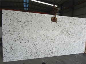White Coffee V125-Slabs Quartz Stone Flooring&Walling