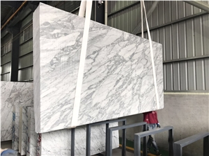 Greece Bianco Carrara White Marble Tile Slab for Kitchen Countertop