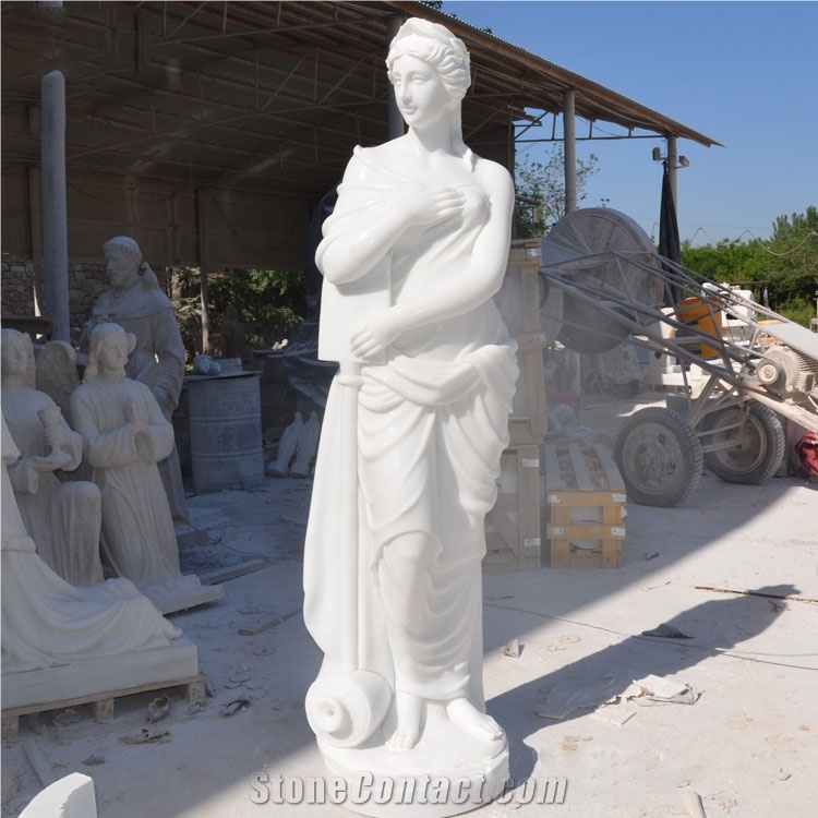 New Natural Stone Western Statue Style Buddha Relief Marble Sculpture