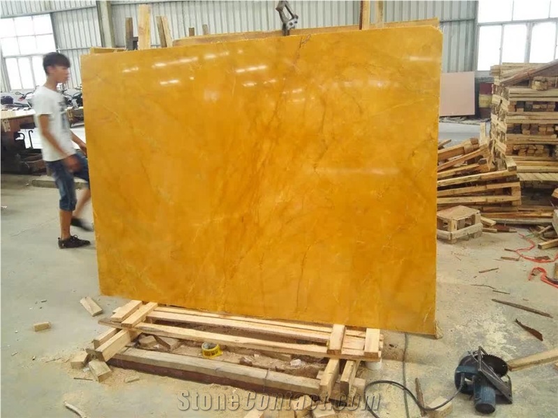 Golden Yellow Polished Marble Slabs, Tiles,Flooring Tiles