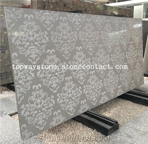Engineered Marble Slab Tiles Artificial Quartz With Carved Design For Engineered Marble Slab Tiles Artificial Quartz With Carved Design For Interior Decoration Background Covering