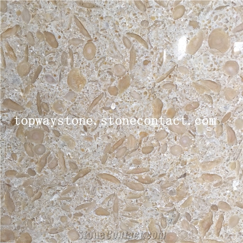 Natural Stone Beige Marble Slab with Polished ,Floor Covering ,Project