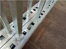 Granite,Marble,Quartz Slabs Galvanized Slab Rack Rails,Display Rack