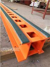 Orange Powder Coated Slab Rack Rails (Posts Adjustable)