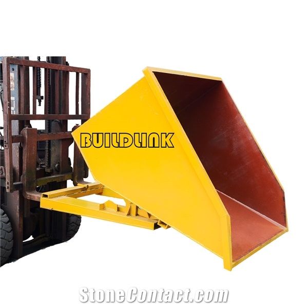 Waste Bins Forklift Steel Self Dumping Hopper For Fork Truck From China Stonecontact Com