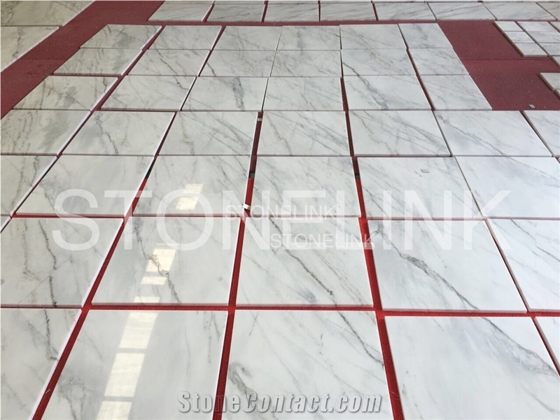China White Marble, Vein Matching Project Tiles, Bianco Oro Tile, Chinese Carrara Oro