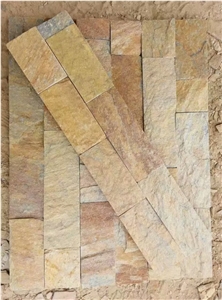 Golden Yellow Slate Culture Stone Veneer Competitive Prices